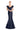 Formal Dresses Long Applique Formal Mermaid Evening Dress Navy