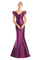 Formal Dresses Long Mermaid Formal Applique Dress Plum