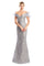 Prom Dresses Fitted Long Formal Lace Evening Prom Dress Dove Grey