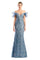 Prom Dresses Fitted Long Formal Lace Evening Prom Dress Juniper Blue