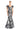 Formal Dresses  Electric Long Metallic Formal Evening Ruffle Dress Black/Silver