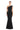 Formal Dresses Fitted Long Formal Peplum Evening Dress Black