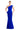 Formal Dresses Fitted Long Formal Peplum Evening Dress Blue