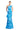 FormalDresses Long Printed Formal Metallic Peplum Evening Dress Electric Blue
