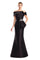Formal Dresses Pleated Long Formal Beaded Evening Dress Black