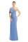 Formal Dresses Long Fitted Formal Beaded Evening Dress Perwinkle