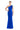 Formal Dresses Pleated Long Formal Fitted Slit Evening Dress Blue
