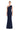 Formal Dresses Pleated Long Formal Fitted Slit Evening Dress Navy