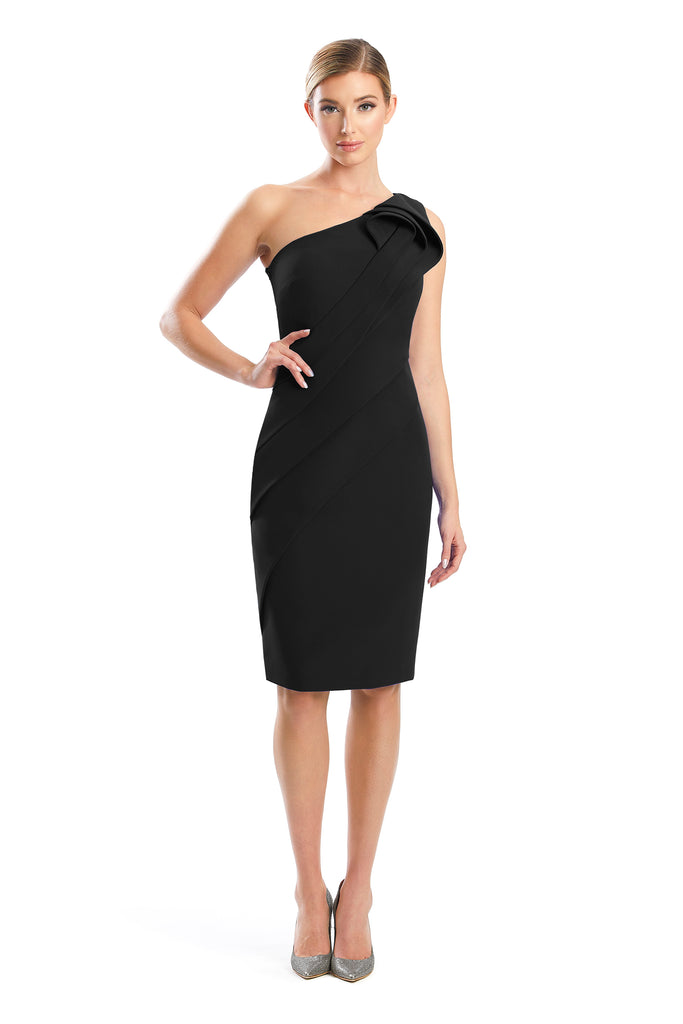 Cocktail Dresses Fitted Homecoming Knee Length Cocktail Dress Black