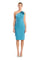 Cocktail Dresses Fitted Homecoming Knee Length Cocktail Dress Sea Foam