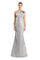 Formal Dresses Pleated Long Mermaid Formal Evening Dress Silver