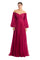 Formal Dresses Pleated Long Formal A Line Evening Dress Cranberry