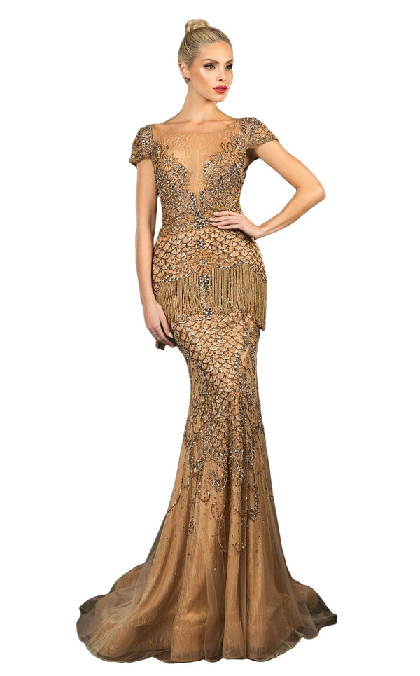 Terani Couture 1811GL6452 Long Formal Prom Dress