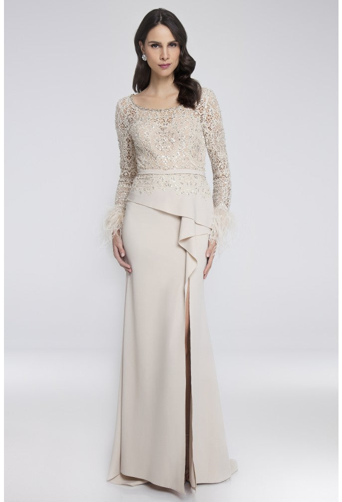 Terani Couture 1811M6568 Long Slit Evening Formal Dress