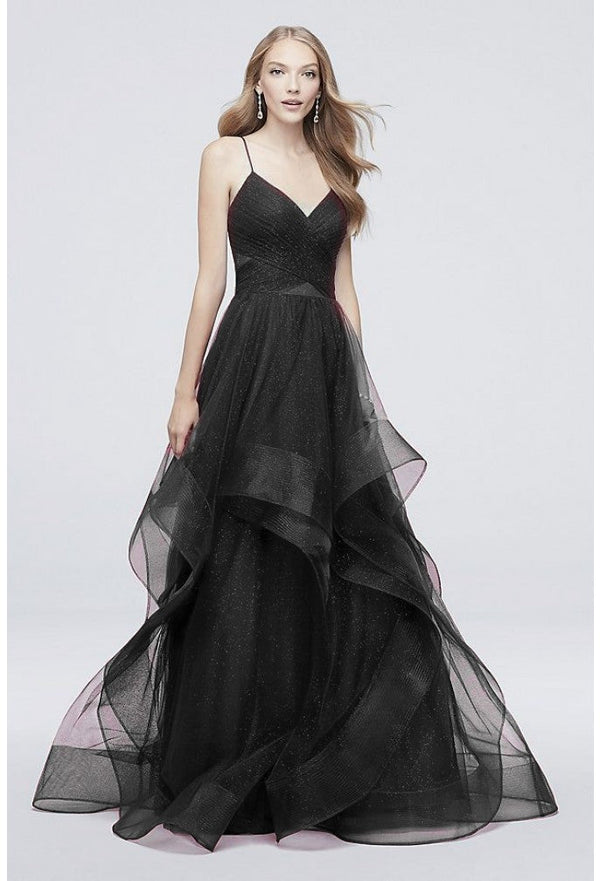 Terani Couture 1811P5849J Long Ball Gown Prom Glitter Formal Dress