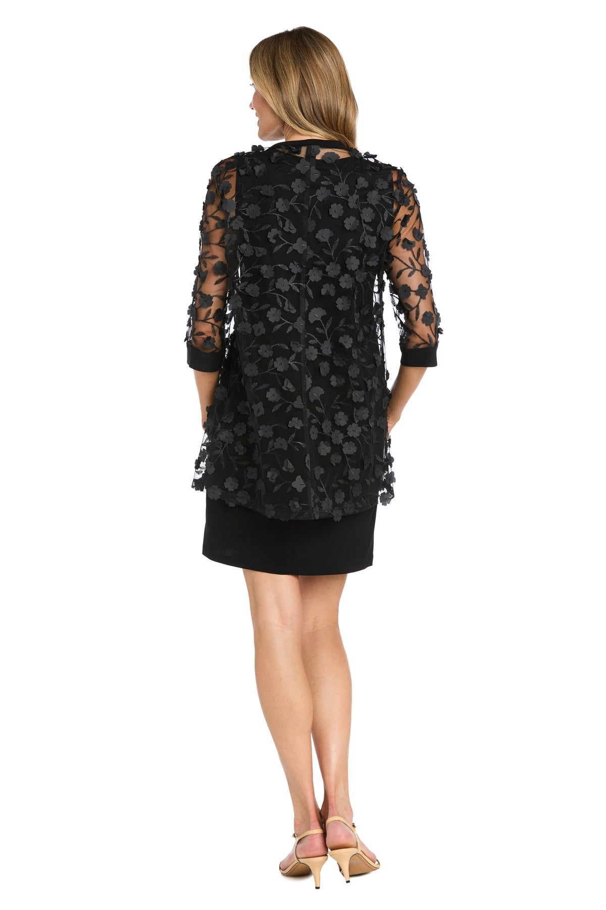 Cocktail Dresses Mother of the Bride Short Petite Jacket Dress Black