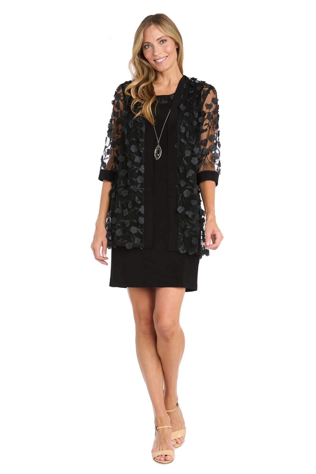 R&M Richards 1816P Mother of the Bride Short Petite Jacket Dress