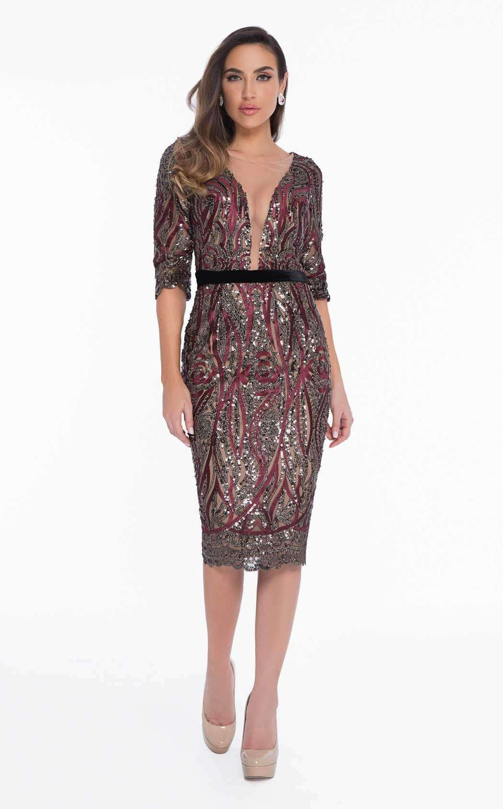 Terani Couture Formal Short Dress 1821C7012 - The Dress Outlet