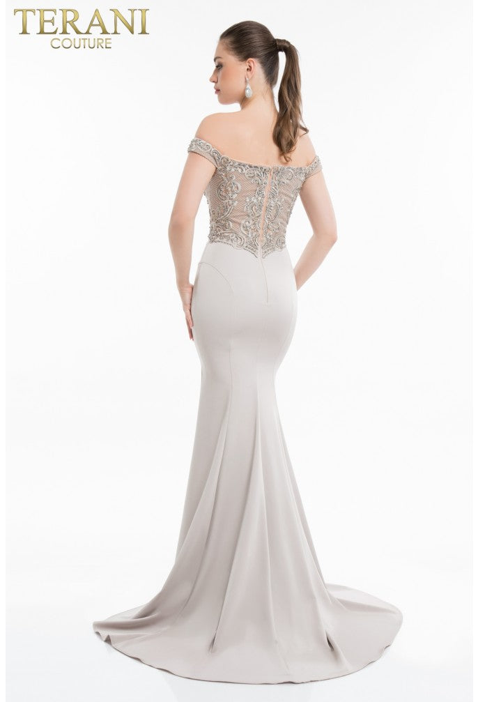 Terani Couture 1821E7130 Long Formal Mermaid Prom Dress