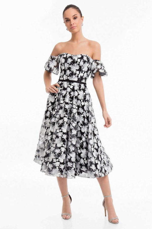 Terani Couture 1822C7056 Off Shoulder Short Dress
