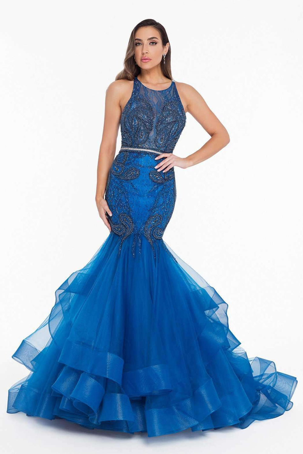 Terani Couture Long Formal Prom Dress 1822GL7515 - The Dress Outlet