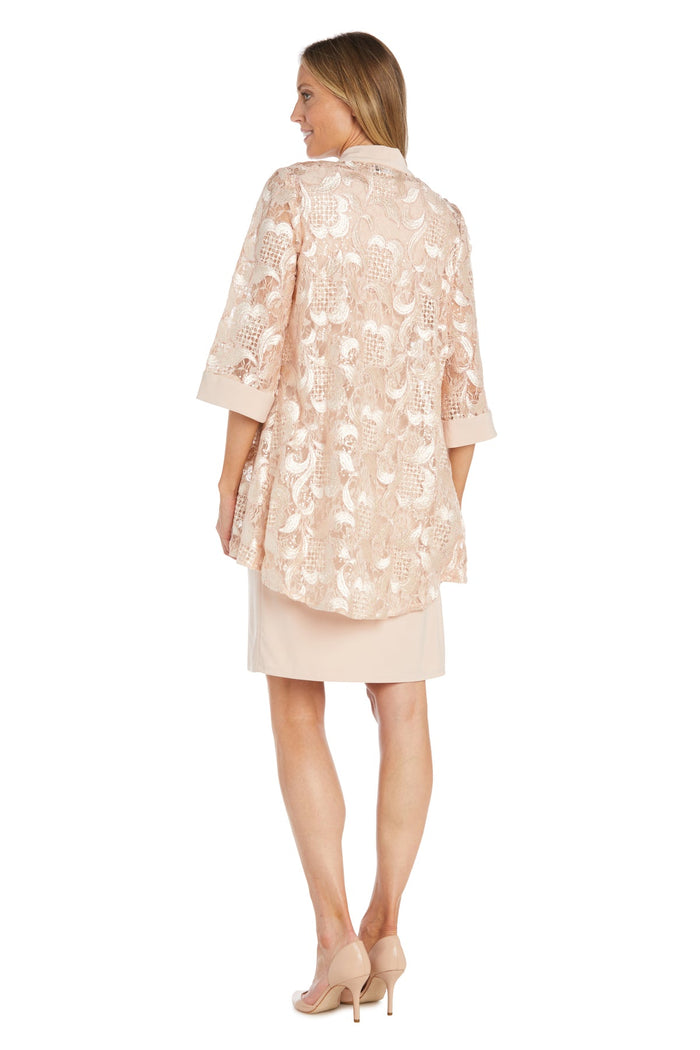 Mother of the Bride Dresses Short Sequin Jacket Mother of the Bride Dress Petal/Pink