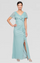 Mother of the Bride Dresses Long Formal Capelet Dress Seaglass