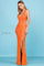 Prom Dresses Prom Formal Long Sequin Slit Dress Orange