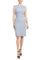 Cocktail Dresses Fitted Short Cocktail Knee Length Dress Baby Blue