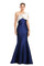 Formal Dresses Mermaid Long Formal Pleated Evening Dress Navy/White