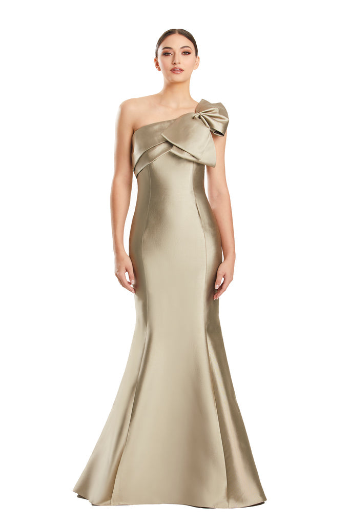 Formal Dresses Mermaid Long Formal Pleated Evening Dress Taupe