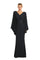 Mother of the Bride Dresses Long Formal Mother of the Bride Cape Dress Black