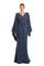 Mother of the Bride Dresses Long Formal Mother of the Bride Cape Dress Graphite