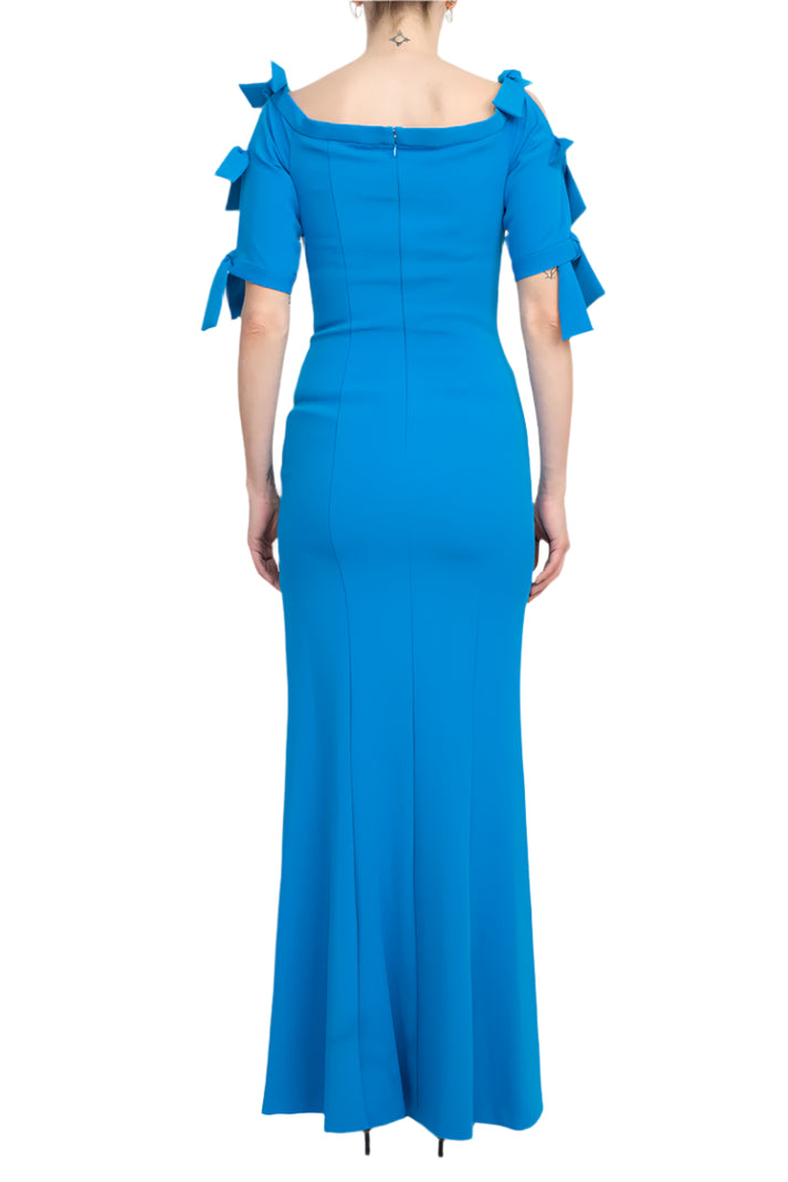 Alberto Makali 185656 Fitted Long Formal Slit Evening Dress