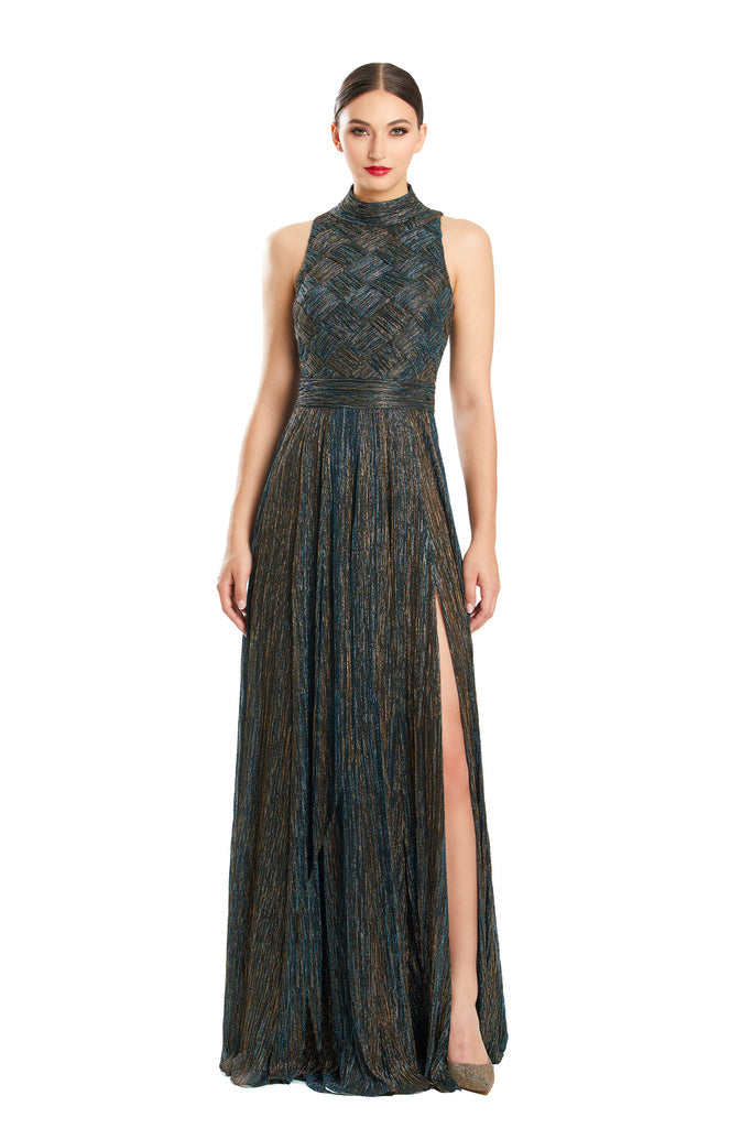 Alexander by Daymor 1856F23 A Line Long Formal Slit Evening Dress