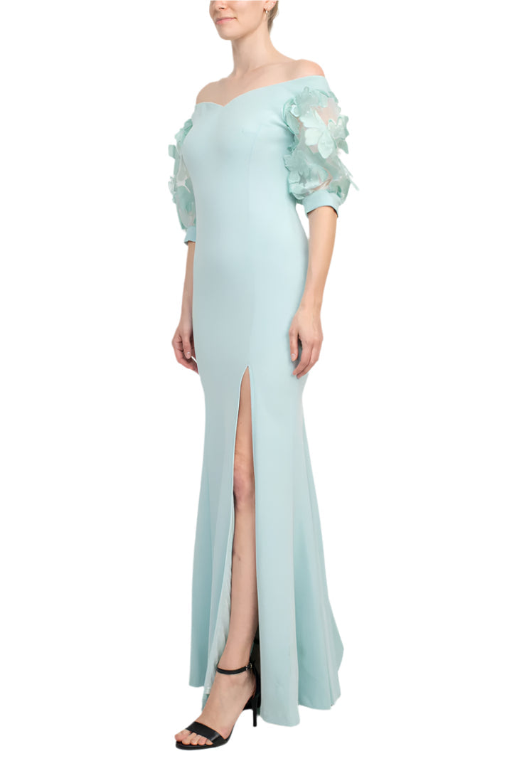 Alberto Makali 185715 Long Fitted Formal Evening Slit Dress