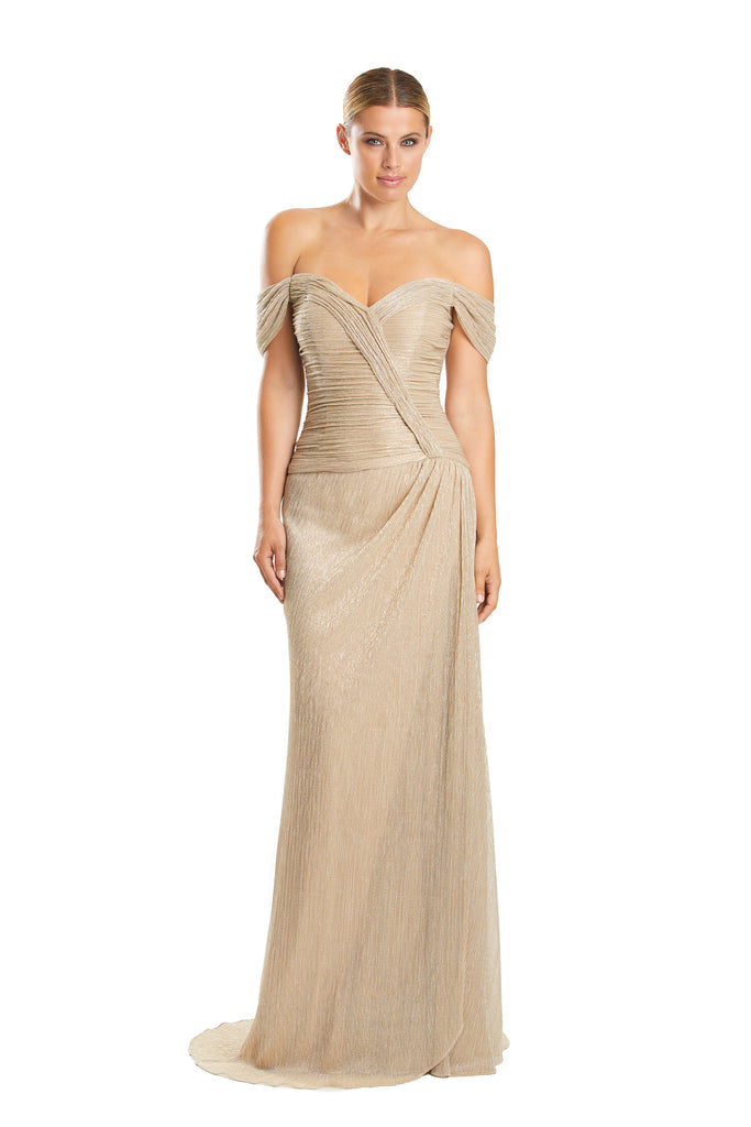 Alexander by Daymor 1858F23 Long A Line Formal Evening Prom Dress