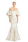 Formal Dresses Long Mermaid Formal Floral PrintEvening Dress Vanilla/Gold