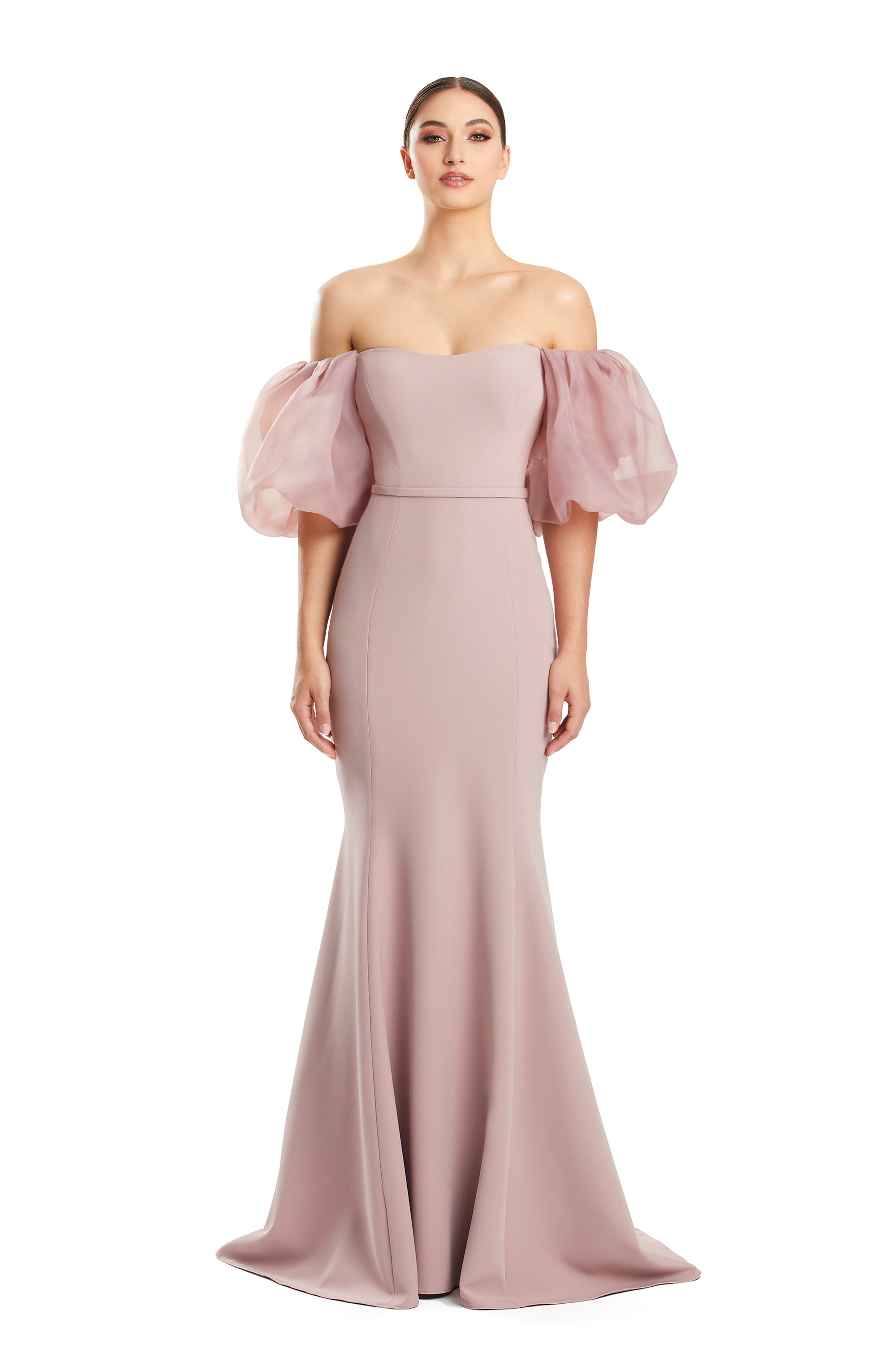 Formal Dresses Beaded Long Formal Fitted Evening Dress Frappucchino