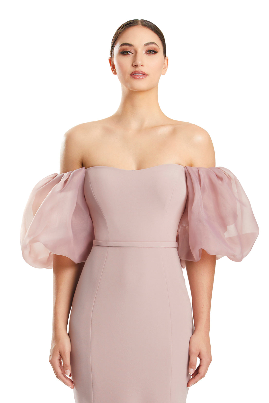 Formal Dresses Beaded Long Formal Fitted Evening Dress Frappucchino