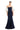 Formal Dresses Beaded Long Formal Fitted Evening Dress Navy/White