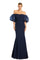Formal Dresses Beaded Long Formal Fitted Evening Dress Navy