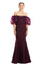 Formal Dresses Beaded Long Formal Fitted Evening Dress Wine