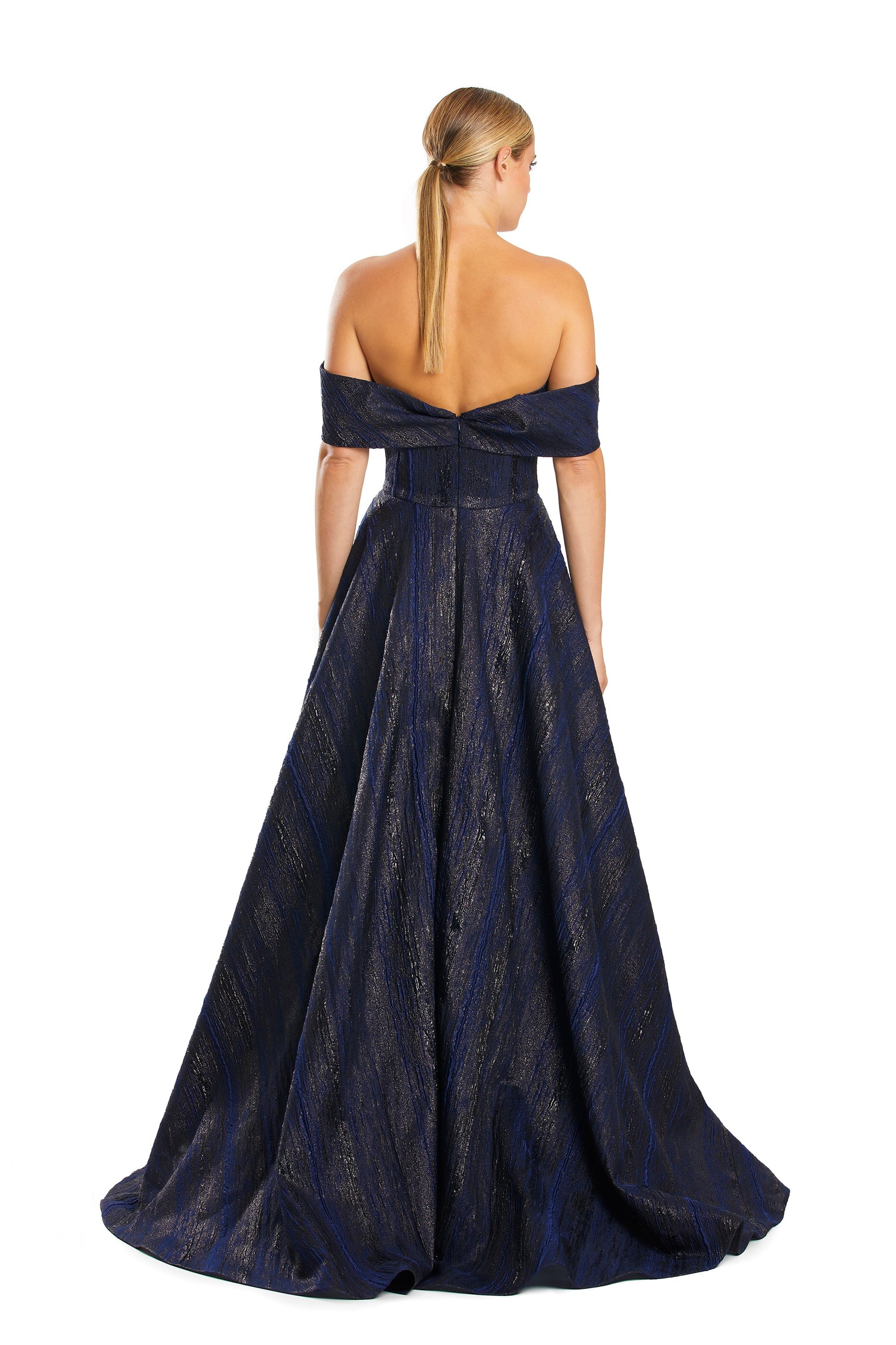 Alexander by Daymor 1872F23 Slit Long Formal Pocket A Line Prom Dress