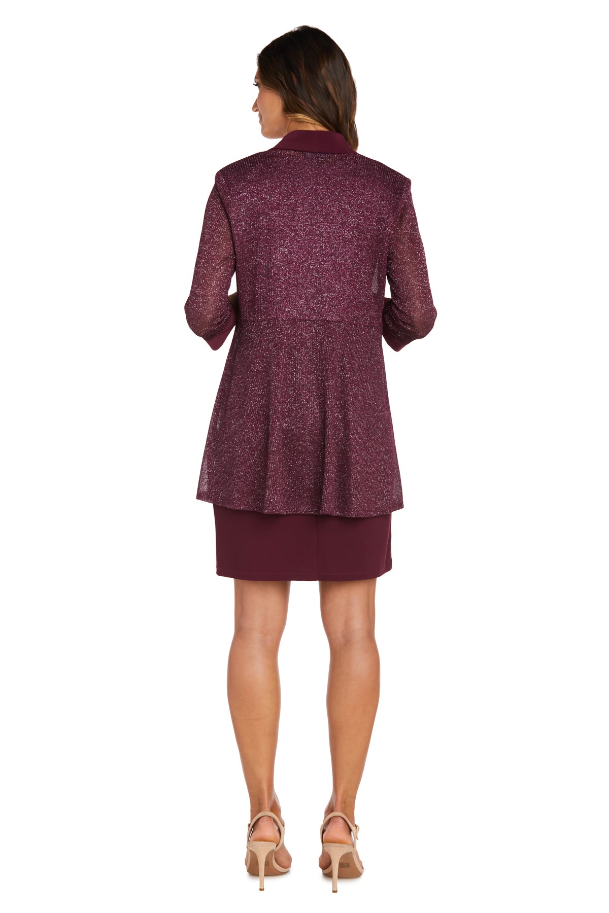R&M Richards 1873 Short Piece Metallic Jacket Dress