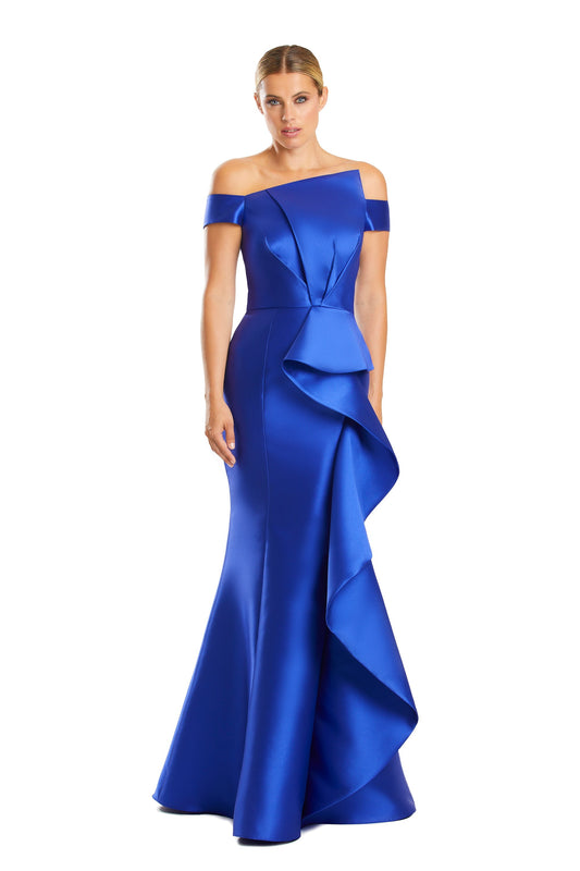 Prom Dresses Prom Long Pleated Formal Ruffled Evening Dress Royal