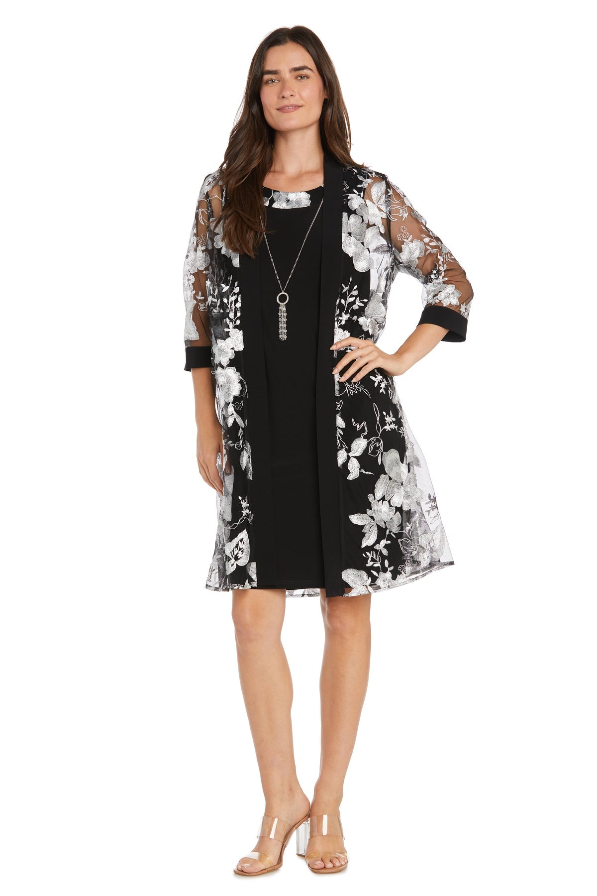 R&M Richards 1883 Mother of the Bride Short Cocktail Jacket Dress