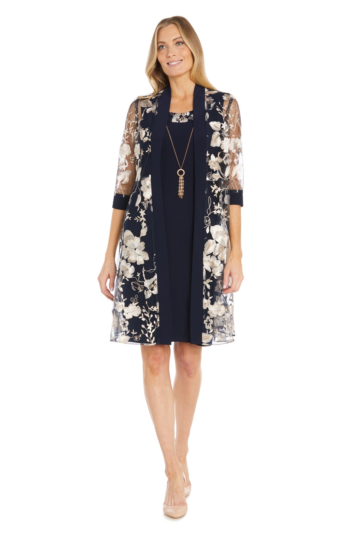 R&M Richards 1883 Mother of the Bride Short Cocktail Jacket Dress