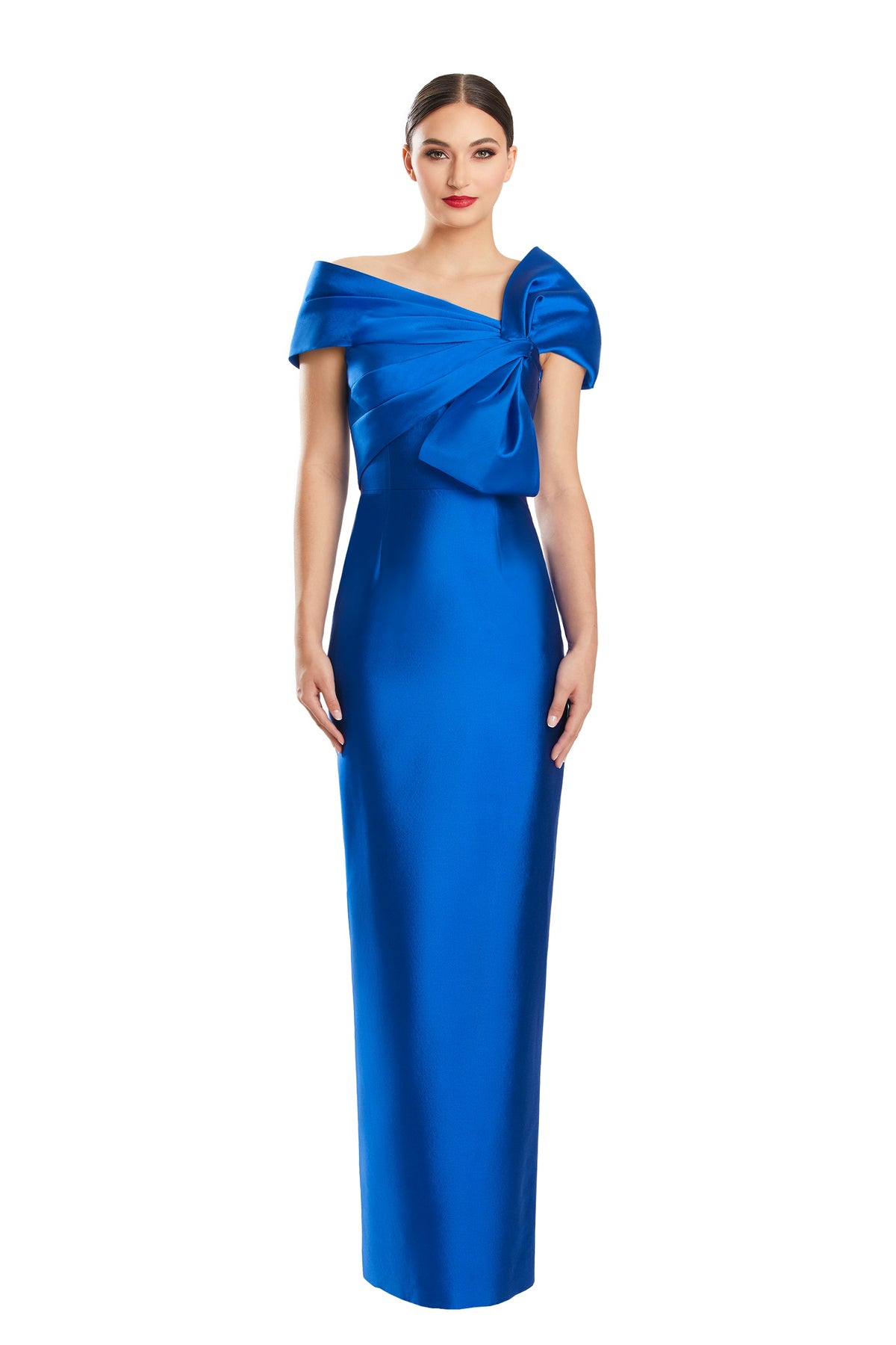 Formal Dresses Long Formal Pleated Evening Dress Blue