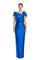 Formal Dresses Long Formal Pleated Evening Dress Blue